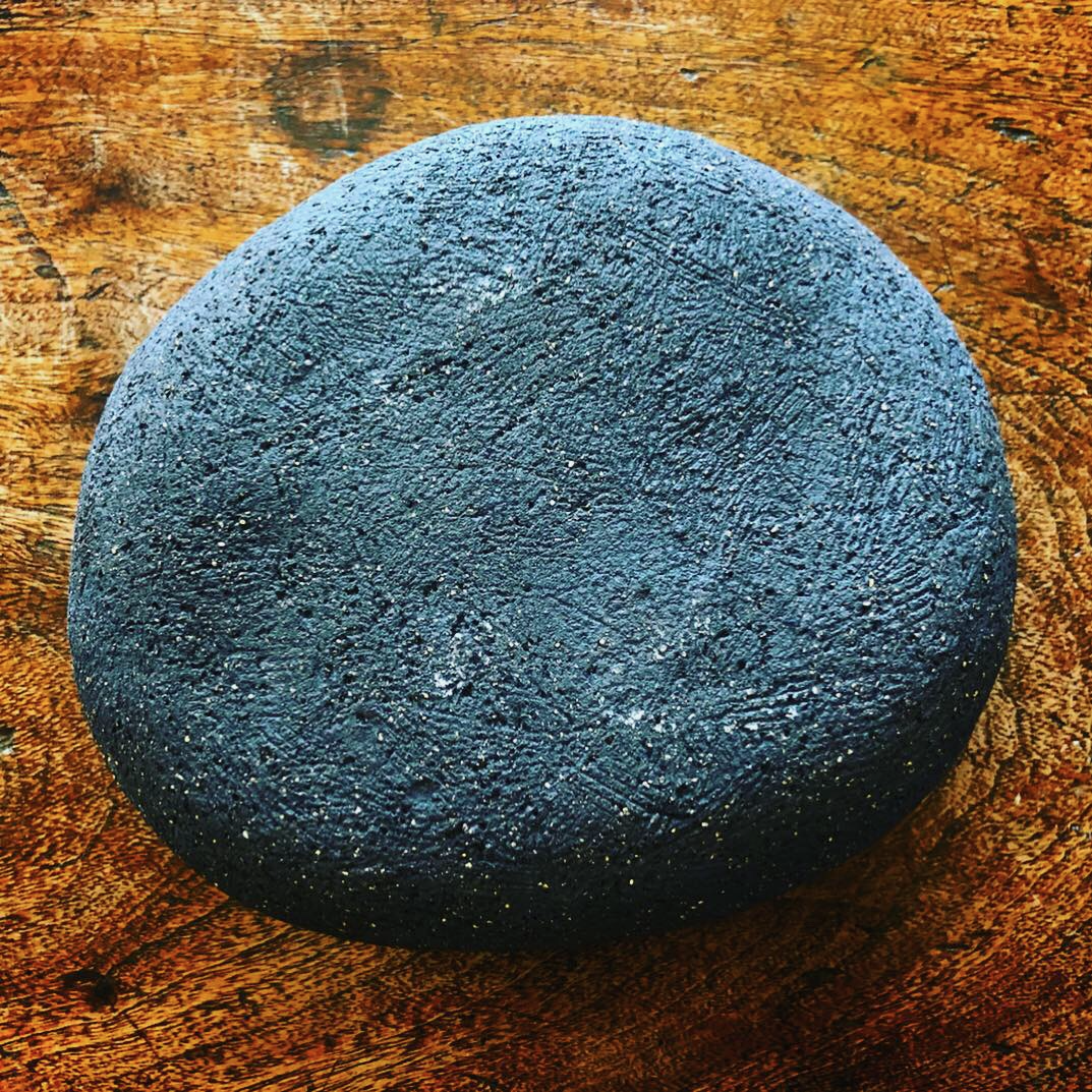 Stone - raw black clay bowl