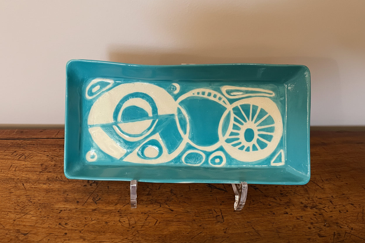 Sgraffito plate - Abstracts