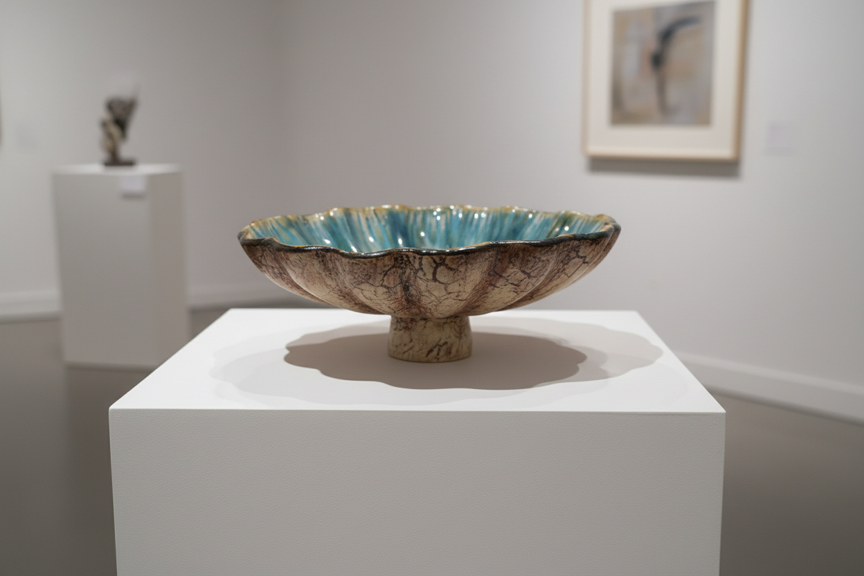 Stemmed flower bowl